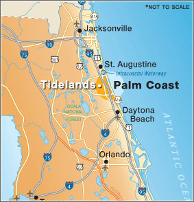 Map of Tidelands Palm Coast